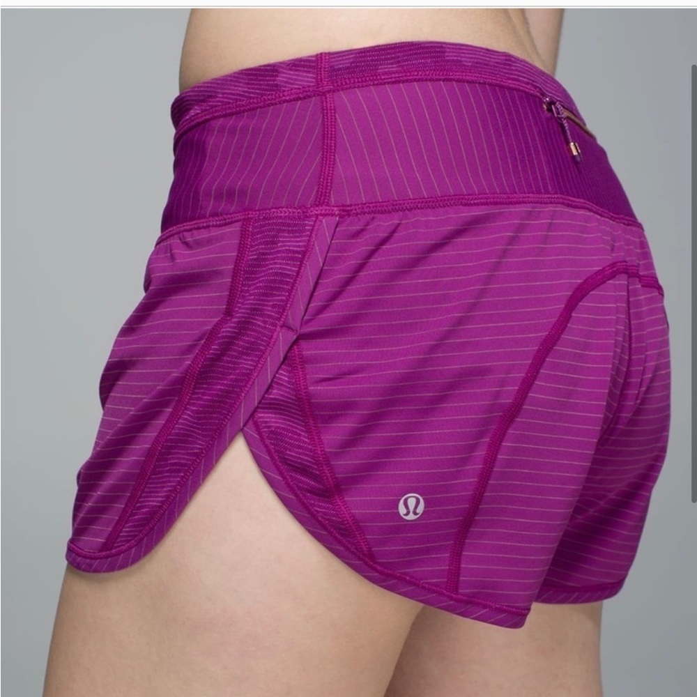 Lululemon Run For Days Short-Regal Plum-Sz 4 EUC💜☀️Anti stink Technology - Picture 6 of 11